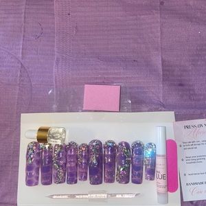 Beautiful homemade press on nails